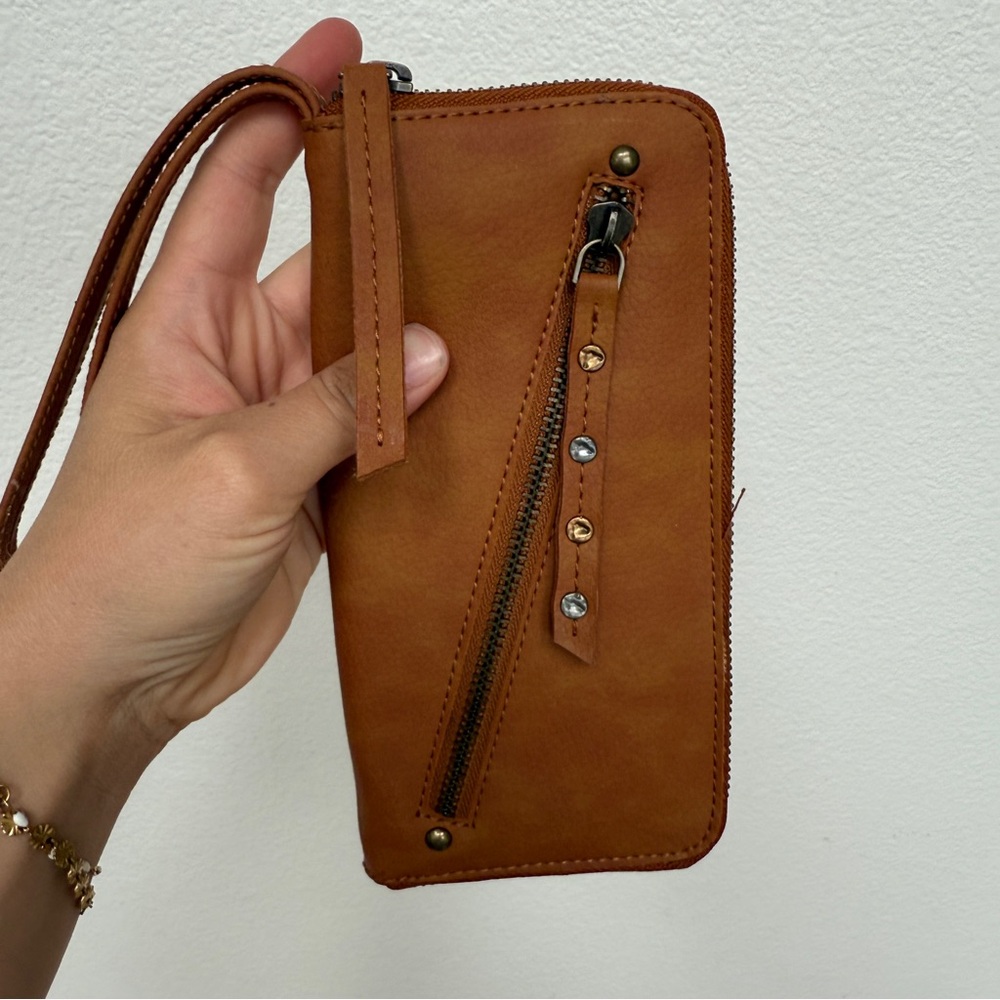 Free People Vegan Leather Wallet Wristlet